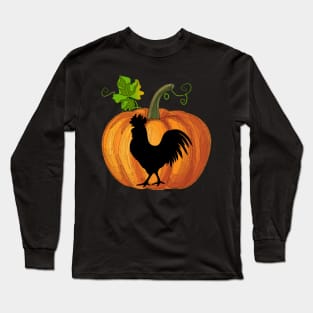 Chicken in pumpkin Long Sleeve T-Shirt